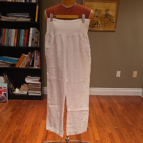 Pants - White Women's Linen Pants
